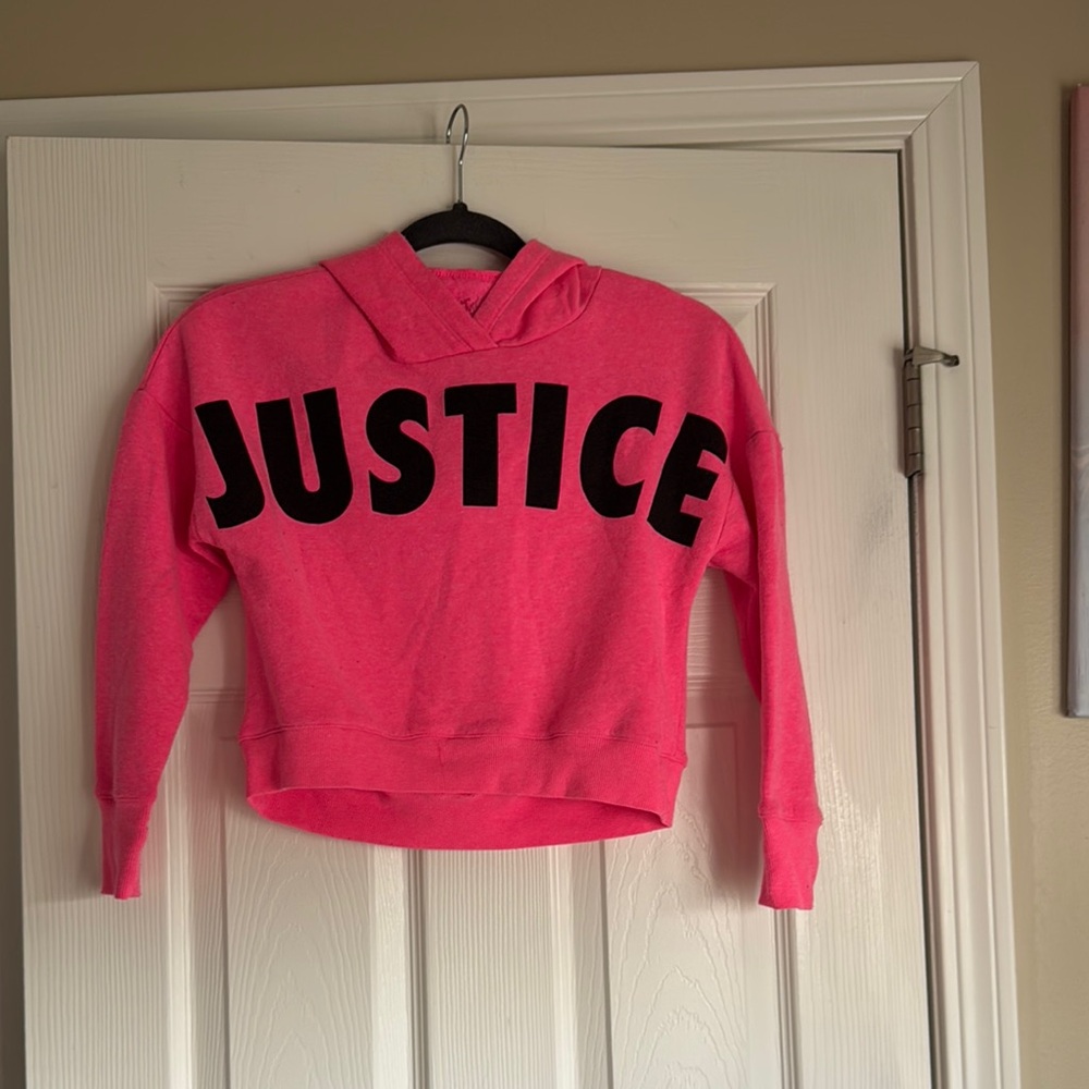 Justice Vibrant Pink Sweatshirt